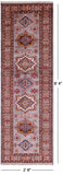 Super Kazak Handmade Wool Runner Rug - 2' 8" X 8' 4" - Golden Nile