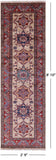 Super Kazak Hand Knotted Wool Runner Rug - 2' 9" X 8' 10" - Golden Nile
