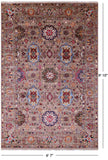 Persian Tabriz Hand Knotted Wool Rug - 6' 7" X 9' 10" - Golden Nile