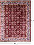 Persian Tabriz Hand Knotted Wool Rug - 9' 0" X 11' 10" - Golden Nile
