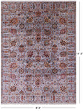 Peshawar Hand Knotted Wool Rug - 8' 3" X 11' 3" - Golden Nile