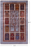 Tree Of Life Persian Hand Knotted Wool Rug - 5' 4" X 8' 5" - Golden Nile
