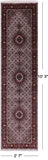 Ivory Bijar Hand Knotted Wool & Silk Runner Rug - 2' 7" X 10' 3" - Golden Nile