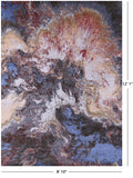 Abstract Modern Hand Knotted Wool & Silk Rug - 8' 10" X 12' 1" - Golden Nile