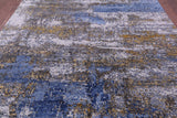 SUPER SALE Modern Hand Knotted Wool & Silk Rug - 7' 11" X 10' 3"