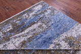 SUPER SALE Modern Hand Knotted Wool & Silk Rug - 7' 11" X 10' 3"