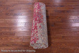 Abstract Modern Handmade Wool & Silk Rug - 7' 11" X 10' 1" - Golden Nile