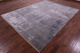 SUPER SALE Abstract Modern Hand Knotted Wool & Silk Rug - 8' 0" X 10' 3"