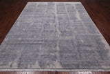 SUPER SALE Abstract Modern Hand Knotted Wool & Silk Rug - 7' 10" X 10' 0"