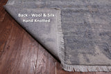 SUPER SALE Abstract Modern Hand Knotted Wool & Silk Rug - 7' 10" X 10' 0"