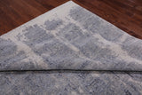 SUPER SALE Abstract Modern Hand Knotted Wool & Silk Rug - 7' 10" X 10' 0"