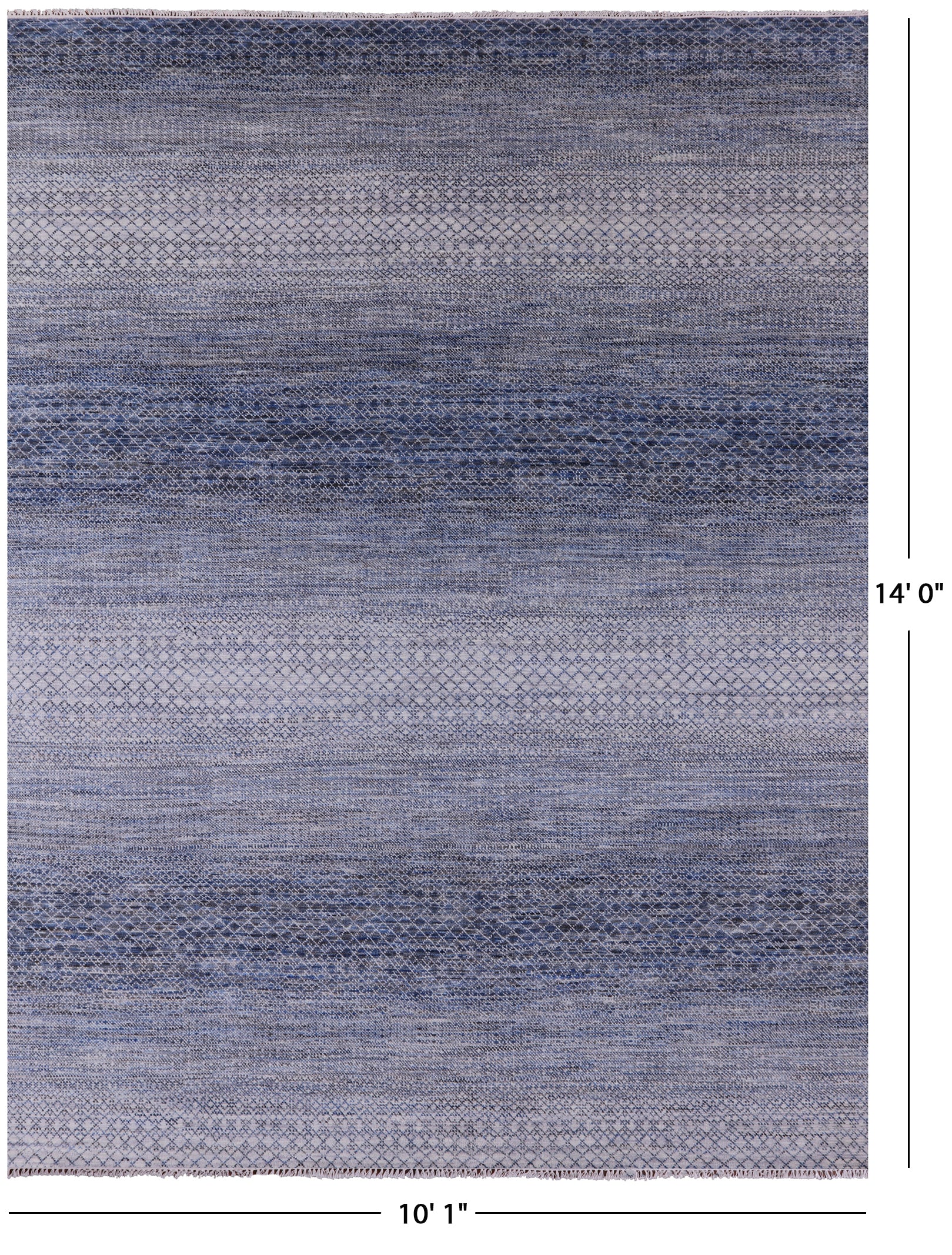 Savannah Grass Hand Knotted Wool Rug - 10' 1" X 14' 0" - Golden Nile