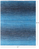 Savannah Grass Hand Knotted Wool Rug - 8' 1" X 10' 3" - Golden Nile