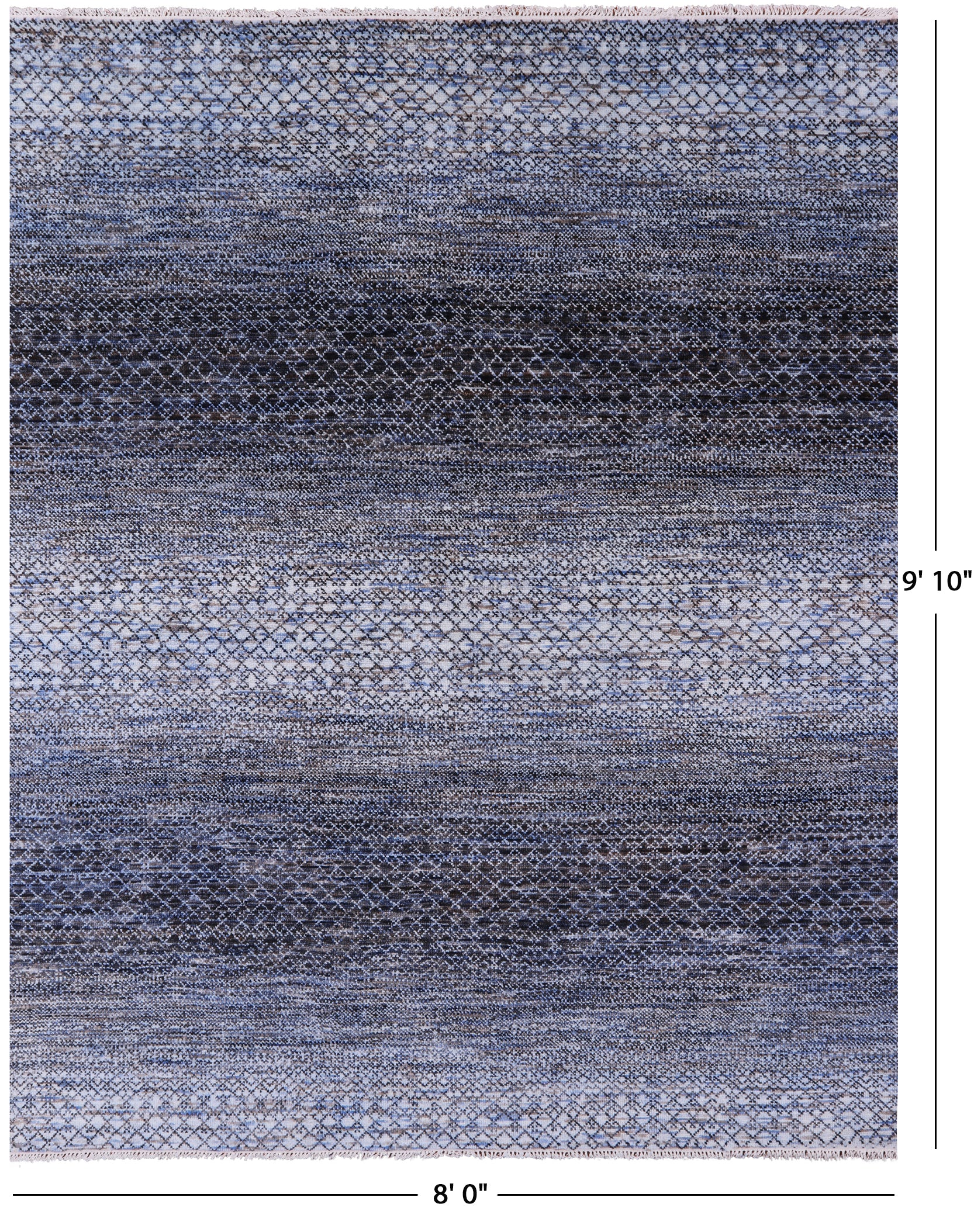 Savannah Grass Handmade Wool Rug - 8' 0" X 9' 10" - Golden Nile