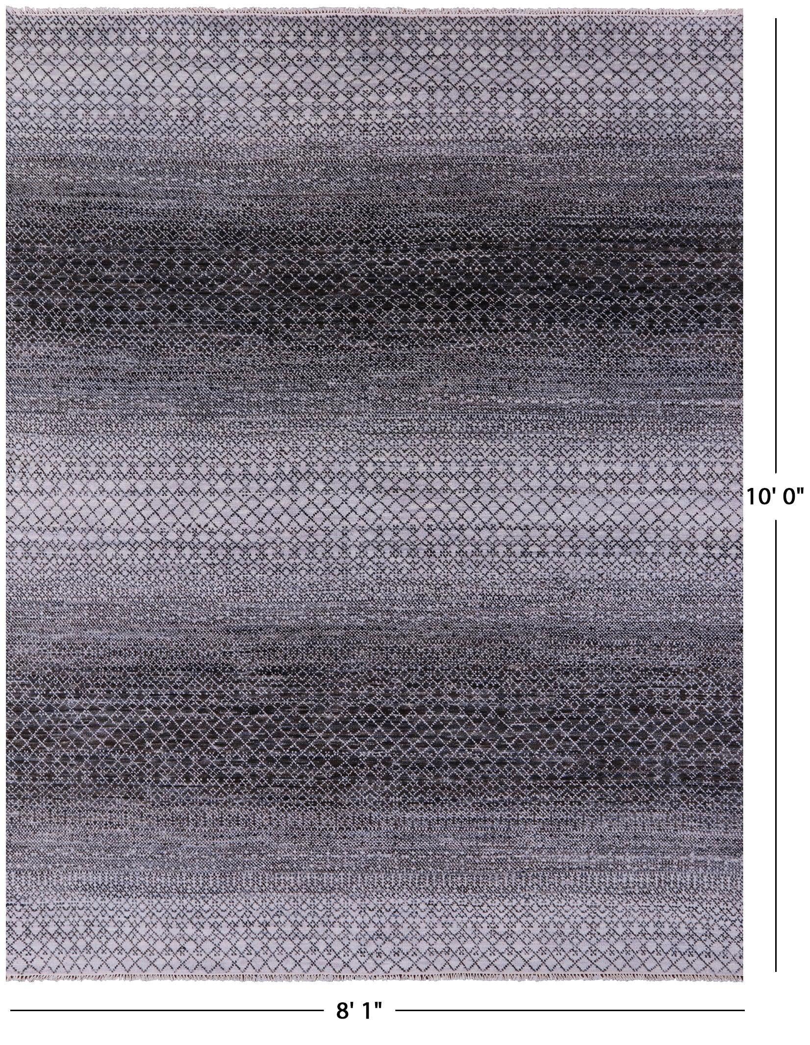 Savannah Grass Hand Knotted Wool Rug - 8' 1" X 10' 0" - Golden Nile