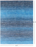 Savannah Grass Hand Knotted Wool Rug - 8' 3" X 10' 4" - Golden Nile