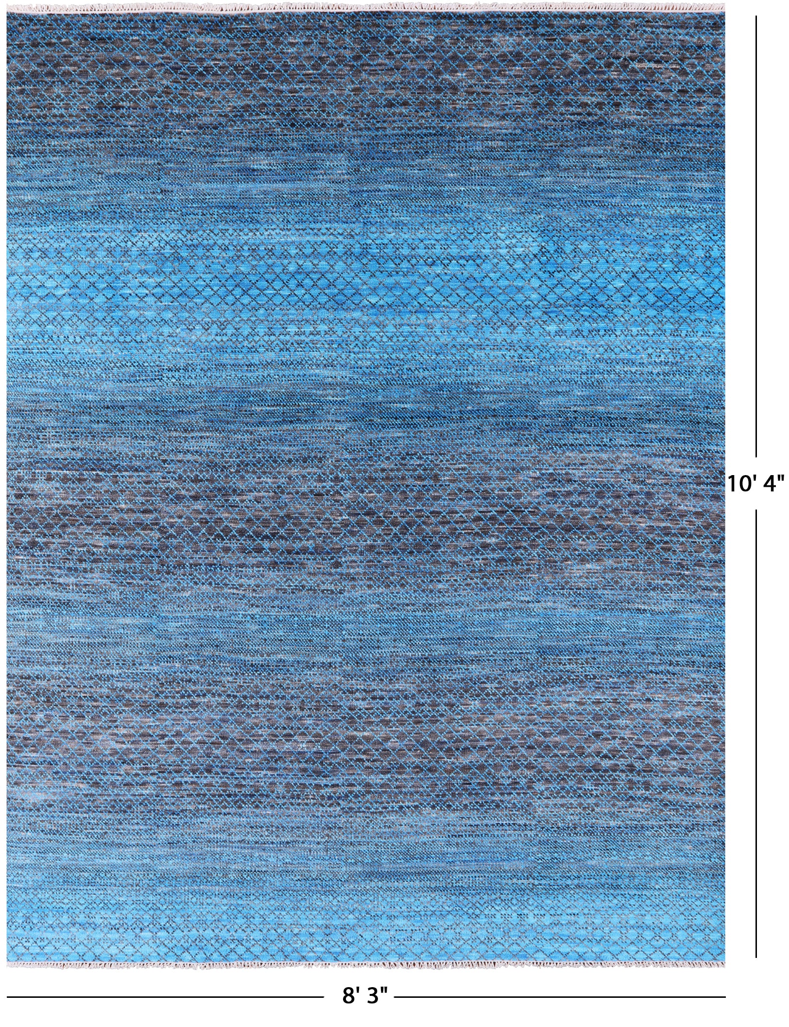Savannah Grass Hand Knotted Wool Rug - 8' 3" X 10' 4" - Golden Nile