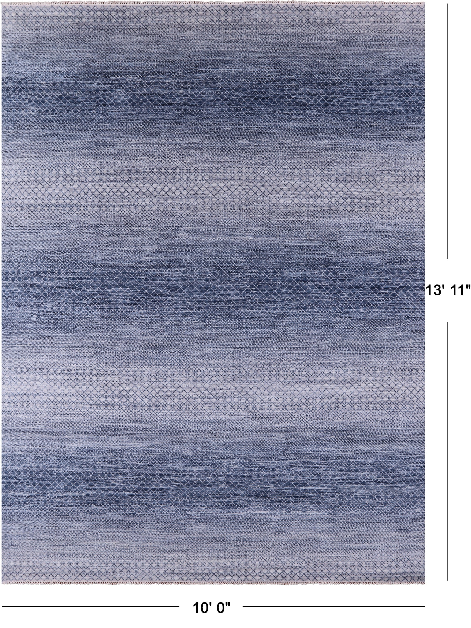 Savannah Grass Hand Knotted Wool Rug - 10' 0" X 13' 11" - Golden Nile