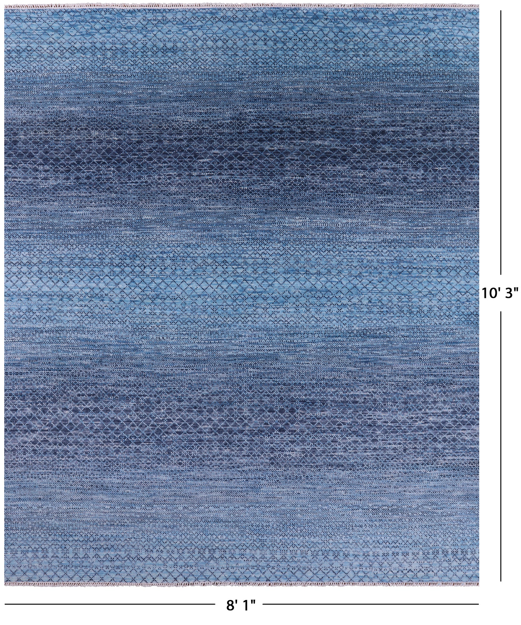 Savannah Grass Handmade Wool Rug - 8' 1" X 10' 3" - Golden Nile