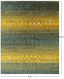 Savannah Grass Hand Knotted Wool Rug - 8' 2" X 10' 0" - Golden Nile