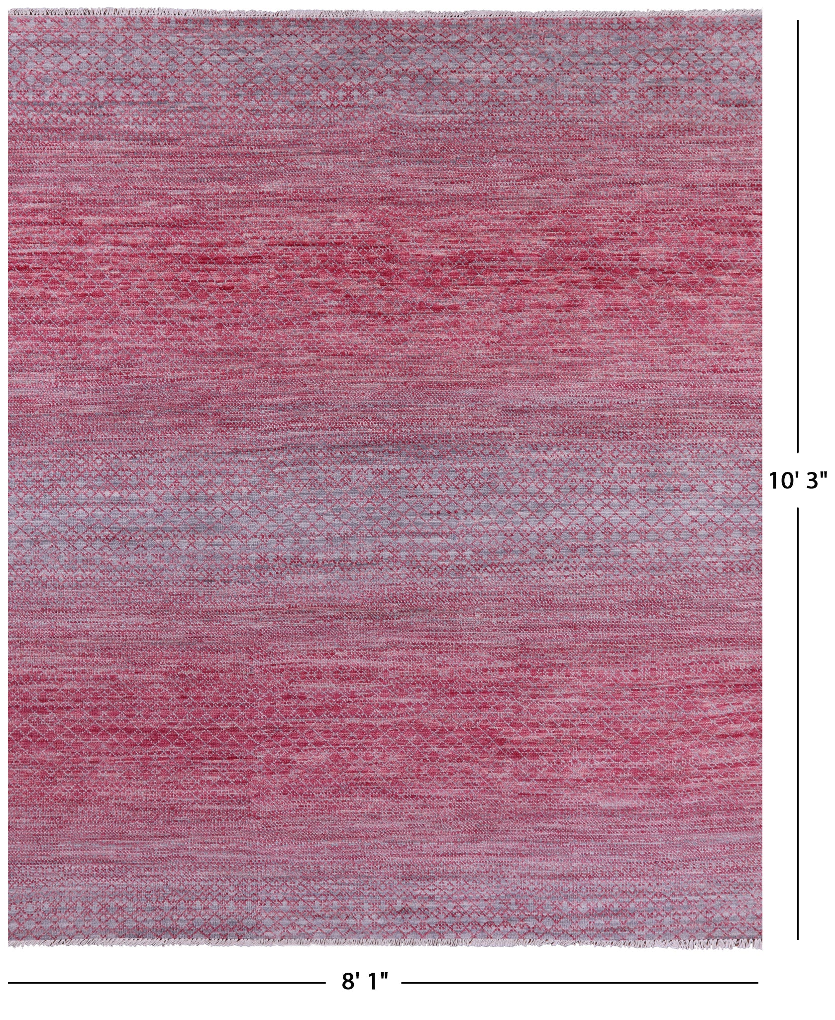 Savannah Grass Hand Knotted Wool Rug - 8' 1" X 10' 3" - Golden Nile