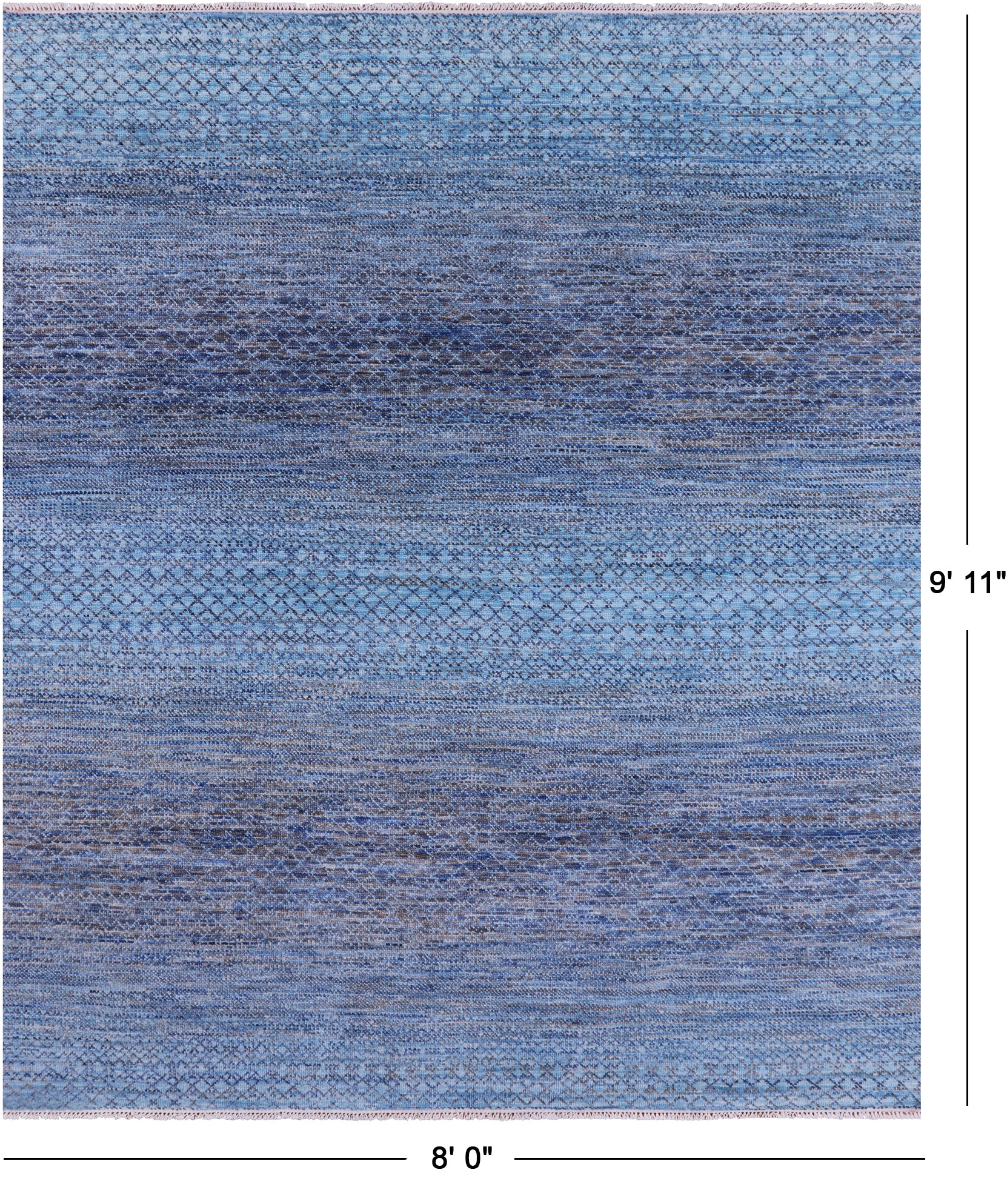 Savannah Grass Hand Knotted Wool Rug - 8' 0" X 9' 11" - Golden Nile