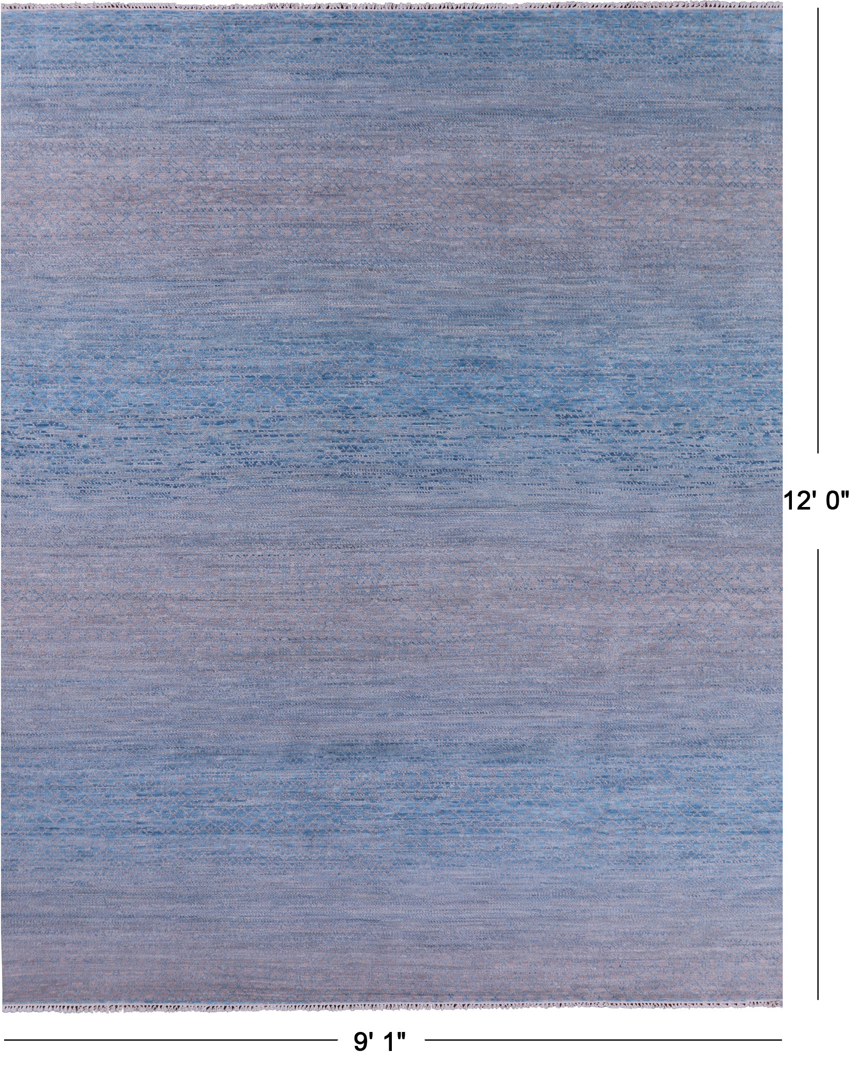 Savannah Grass Hand Knotted Wool Rug - 9' 1" X 12' 0" - Golden Nile