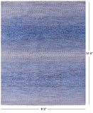 Savannah Grass Hand Knotted Wool Rug - 8' 0" X 10' 0" - Golden Nile