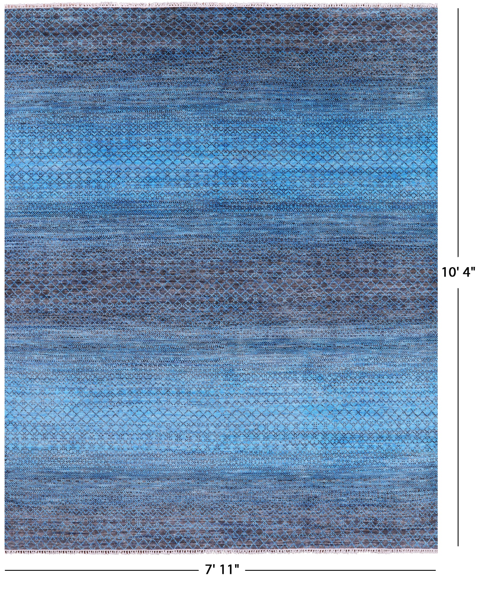 Savannah Grass Hand Knotted Wool Rug - 7' 11" X 10' 4" - Golden Nile