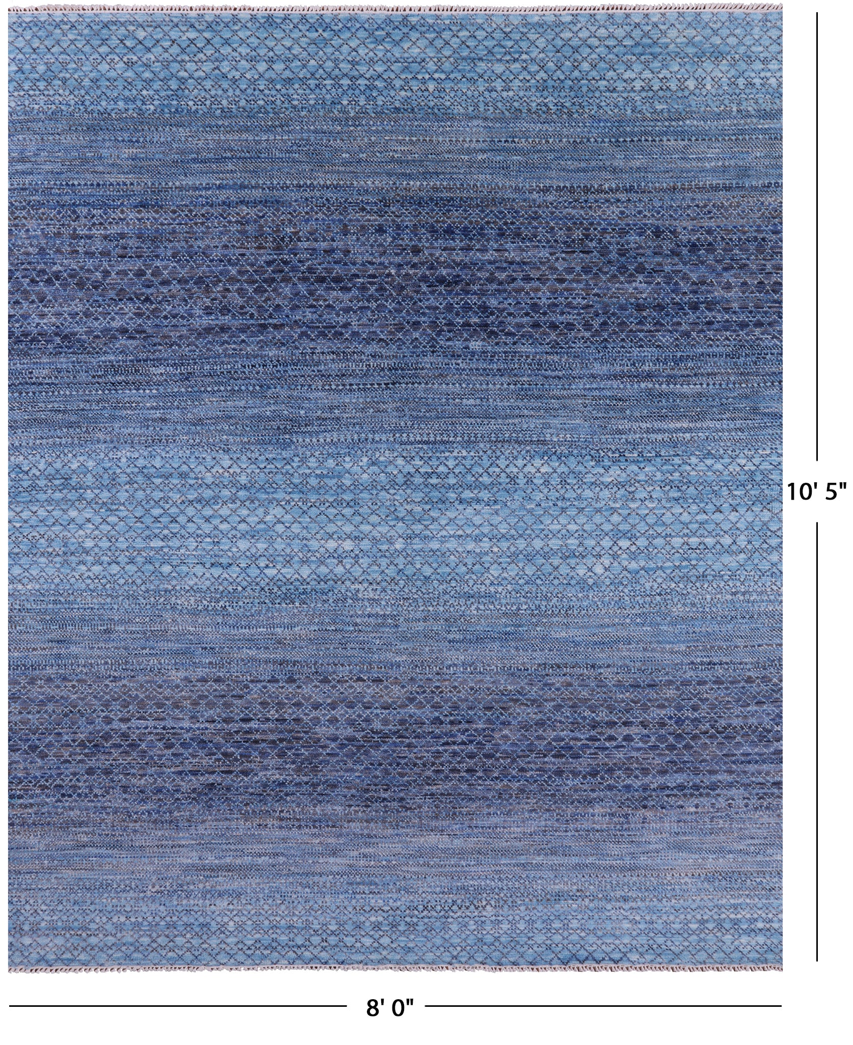 Savannah Grass Hand Knotted Wool Rug - 8' 0" X 10' 5" - Golden Nile