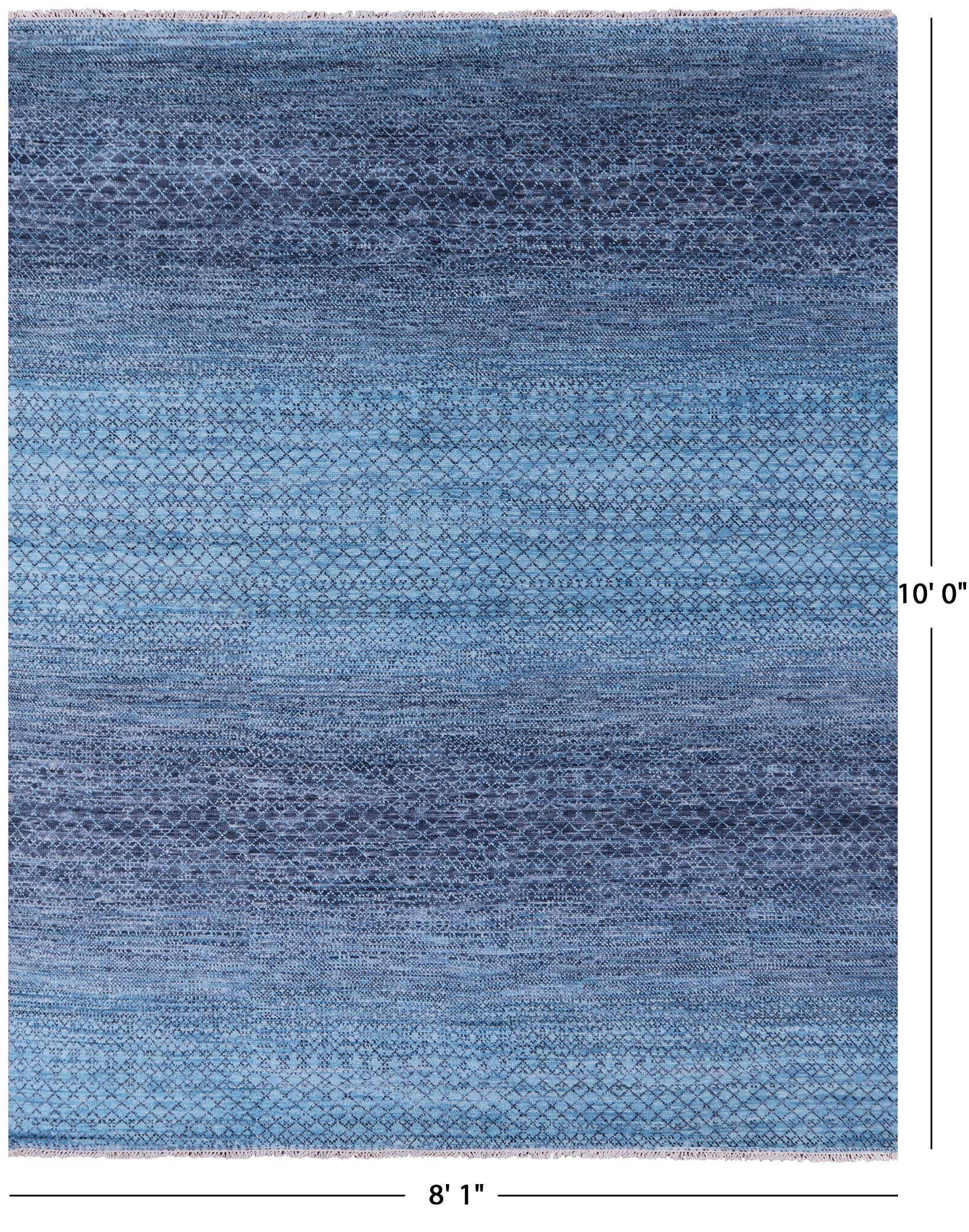 Savannah Grass Handmade Wool Rug - 8' 1" X 10' 0" - Golden Nile