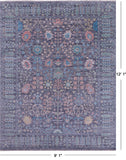 Grey Turkish Oushak Handmade Wool Rug - 9' 1" X 12' 1" - Golden Nile