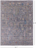 Grey Turkish Oushak Hand Knotted Wool Rug - 8' 11" X 12' 3" - Golden Nile