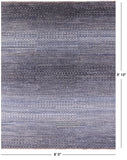 Savannah Grass Hand Knotted Wool Rug - 8' 0" X 9' 10" - Golden Nile