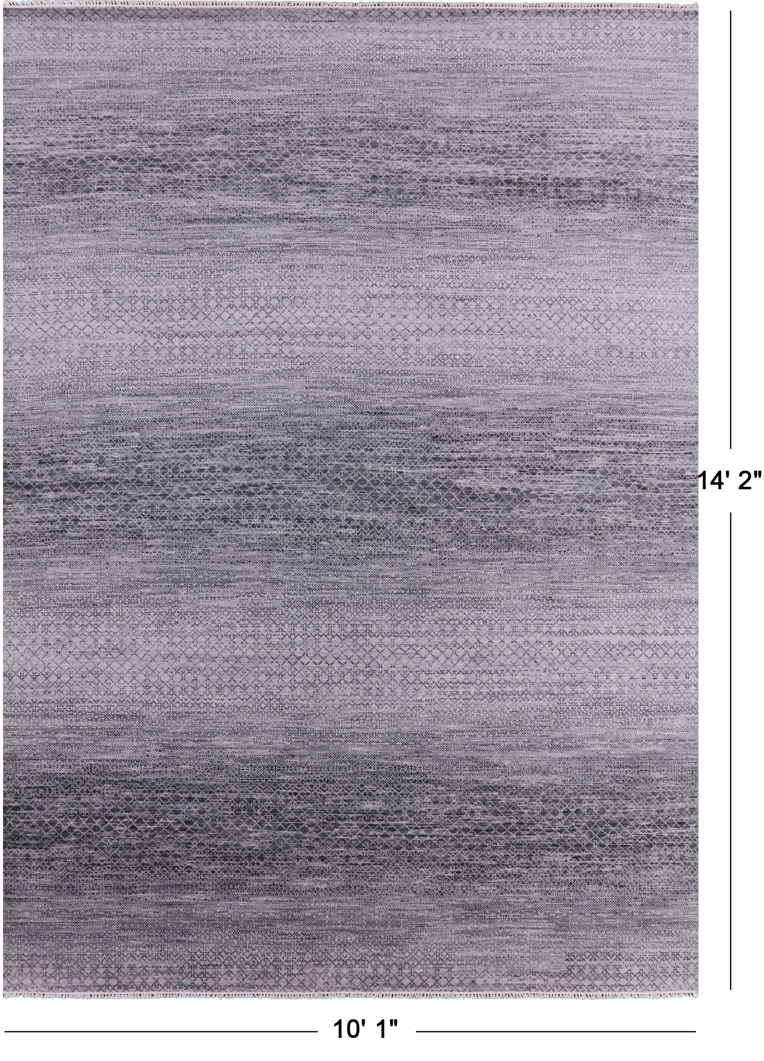 Savannah Grass Hand Knotted Wool Rug - 10' 1" X 14' 2" - Golden Nile