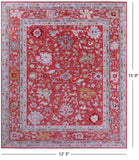 Turkish Oushak Handmade Wool Rug - 12' 3" X 15' 0" - Golden Nile
