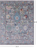 Grey Turkish Oushak Hand Knotted Wool Rug - 8' 11" X 12' 0" - Golden Nile