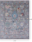 Grey Turkish Oushak Hand Knotted Wool Rug - 8' 11" X 12' 0" - Golden Nile
