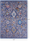 Blue Turkish Oushak Hand Knotted Wool Rug - 10' 0" X 14' 1" - Golden Nile