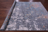 SUPER SALE Contemporary Hand Knotted Wool & Silk Rug - 8' 2" X 10' 2"