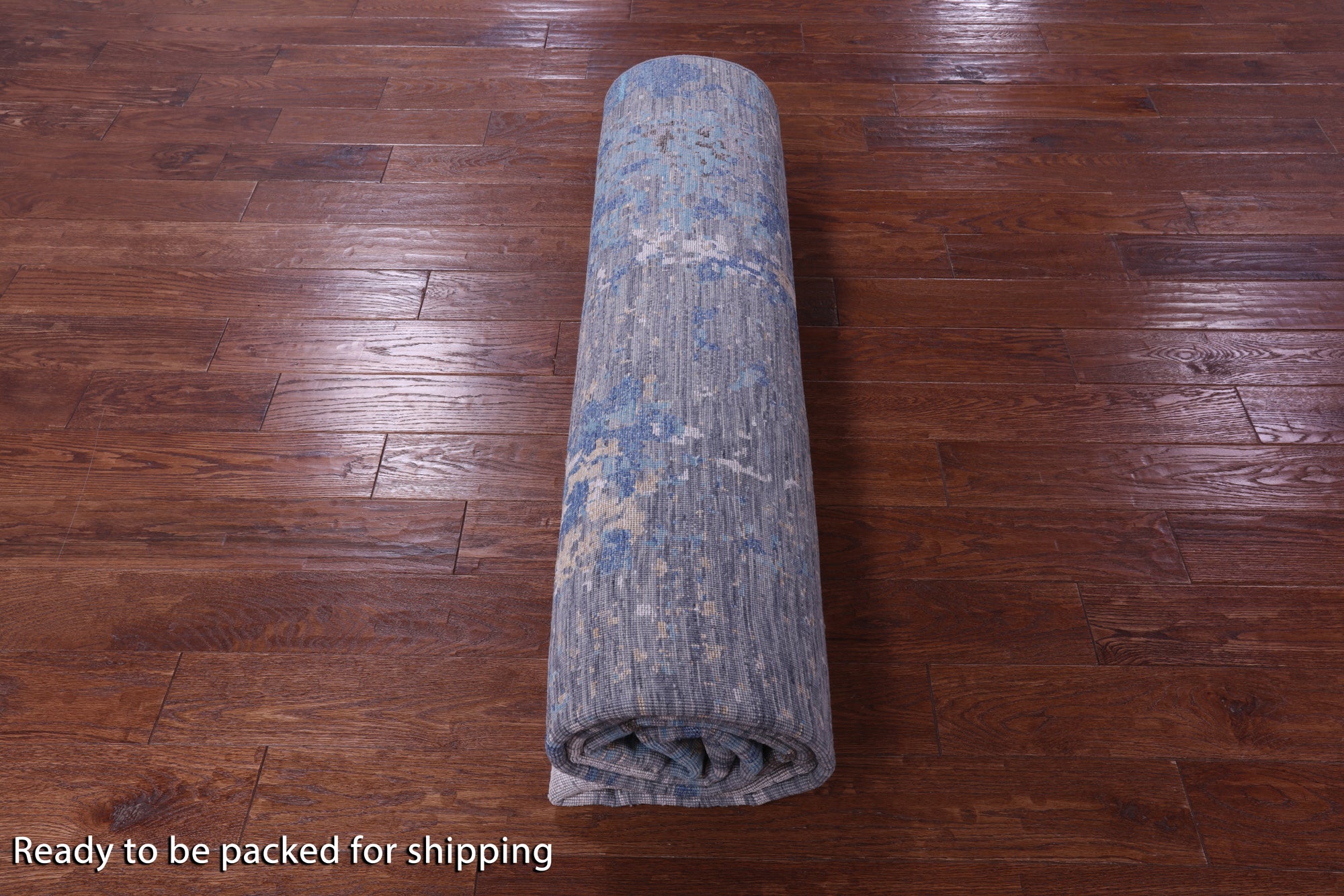 SUPER SALE Contemporary Hand Knotted Wool & Silk Rug - 8' 2" X 10' 2"