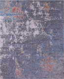 SUPER SALE Contemporary Hand Knotted Wool & Silk Rug - 8' 2" X 10' 2"