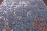 SUPER SALE Contemporary Hand Knotted Wool & Silk Rug - 8' 2" X 10' 2"
