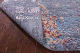 SUPER SALE Contemporary Hand Knotted Wool & Silk Rug - 8' 2" X 10' 2"