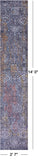 Modern Hand Knotted Wool & Silk Runner Rug - 2' 7" X 14' 0" - Golden Nile