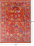 Orange Turkish Oushak Hand Knotted Wool Rug - 10' 3" X 13' 4" - Golden Nile