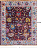 Turkish Oushak Hand Knotted Wool Rug - 9' 3" X 11' 10" - Golden Nile