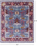 William Morris Hand Knotted Wool Rug - 8' 0" X 10' 0" - Golden Nile