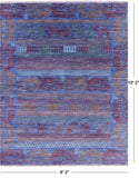 Elephant Design Tribal Persian Gabbeh Hand Knotted Wool Rug - 8' 2" X 10' 2" - Golden Nile