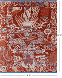 Dragon Design Hand Knotted Wool Rug - 8' 2" X 10' 3" - Golden Nile